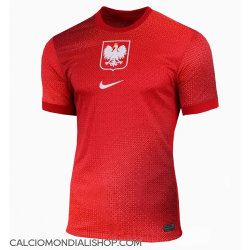 Maglie da calcio Polonia Seconda Maglia Europei 2024 Manica Corta